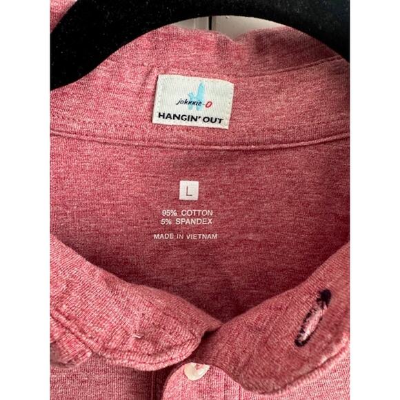 Johnnie-O Heathered Hangin' Out Polo Size: L Color: Nantucket - Picture 4 of 6